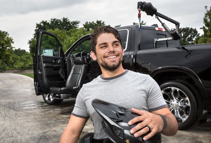 Ram 1500 - wheelchair lift on truck